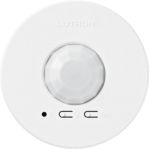 Lutron LRF2-VCR2B-P-WH Radio Powr Savr Wireless RF 360 deg Celing-mount Vacancy Sensor, Manual On/Auto-off in White