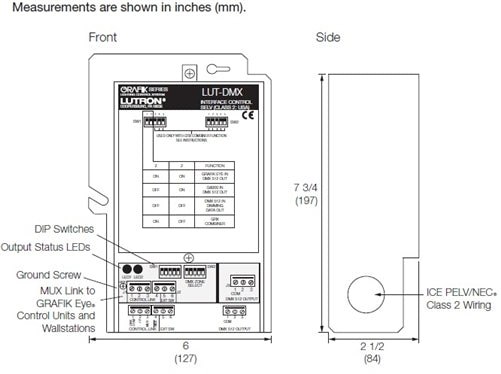 Lutron LUT-DMX Grafik Eye 3000 DMX-512 Interface