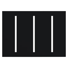 Lutron LWT-GGG-BL Grafik T Architectural Wallplate 3 Gang in Black