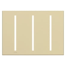 Lutron LWT-GGG-IV Grafik T Architectural Wallplate 3 Gang in Ivory