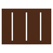 Lutron LWT-GGG-SI Grafik T Architectural Wallplate 3 Gang in Sienna