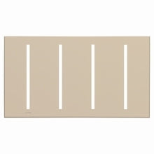 Lutron LWT-GGGG-TP Grafik T Architectural Wallplate 4 Gang in Taupe