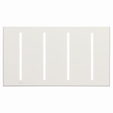 Lutron LWT-GGGG-WH Grafik T Architectural Wallplate 4 Gang in White