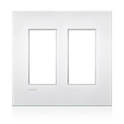Lutron LWT-U-PP-CBL New Architectural Wallplate 2 Gang, Palladiom Opening, in Clear Black Glass, Glass Finish