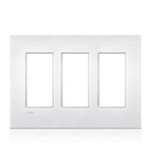 Lutron LWT-U-PPP-CWH New Architectural Wallplate 3 Gang, Palladiom Opening, in Clear White Glass, Glass Finish