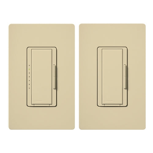 Lutron MACL-153M-RHW-IV Maestro Dimming Package 600W Incandescent, 150W CFL or LED Single Pole / 3-Way Dimmer and Companion Dimmer in Ivory