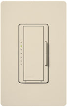 Lutron MAF-6AM-LA Maestro 120V / 6A Fluorescent 3-Wire / Hi-Lume LED Multi Location Dimmer in Light Almond