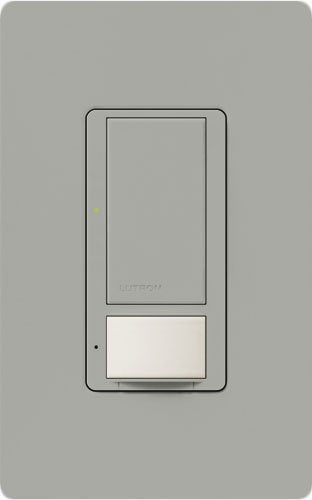 Lutron Vive MRF2S-8SS-GR Wallbox Occupancy/Vacancy Single-Pole/Multi-Location Sensor Switch in Gray