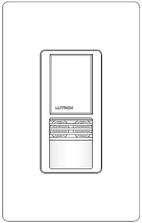 Lutron MS-B102-BI Maestro Dual Technology Ultrasonic and Passive Infrared Occupancy Sensor Switch for Single Circuit, Neutral Wire Required, in Biscuit