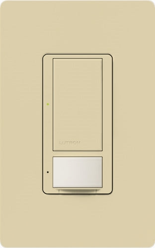 Lutron MS-OPS6M2U-DV-IV Maestro Switch with Occupancy Sensor Dual Voltage 120V-277V / 6A Multi Location, Neutral or Ground Wire, in Ivory