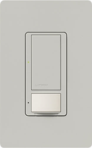 Lutron MS-PPS6-DDV-PD Maestro Dual-circuit Switch with Partial-on Occupancy Sensor, 6A 120V-277V in Palladium