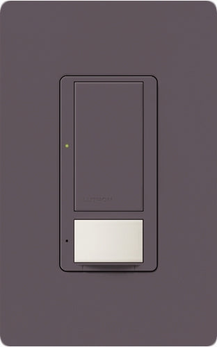 Lutron MS-PPS6-DDV-PL Maestro Dual-circuit Switch with Partial-on Occupancy Sensor, 6A 120V-277V in Plum