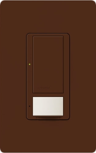 Lutron MS-PPS6-DDV-SI Maestro Dual-circuit Switch with Partial-on Occupancy Sensor, 6A 120V-277V in Sienna
