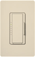 Lutron MSCF-6AM-ES Maestro Satin 120V / 6A Fluorescent 3-Wire / Hi-Lume LED Multi Location Dimmer in Eggshell