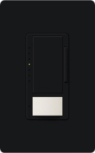 Lutron MSCL-VP153M-BL Maestro CL Vacancy Sensor (Manual ON/Auto-OFF) and Dimmer, 600W Incandescent, 150W CFL or LED Single Pole / Multi Location Dimmer in Black