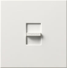 Lutron NLV-1500-WH Nova 1200W Magnetic Low Voltage Single Pole Slide-to-Off Dimmer in White