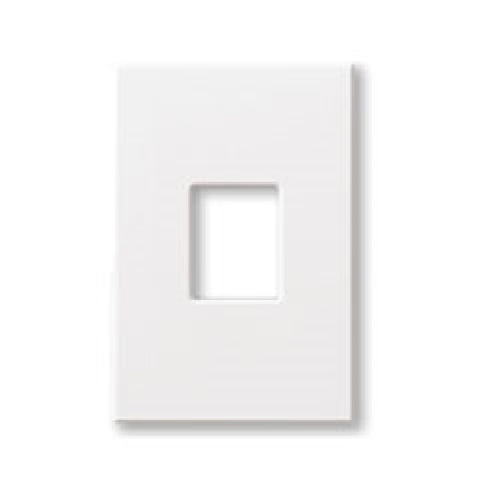 Lutron NT-S-NFB-SN Nova T, 1-Gang Wallplate, For Nova T Dimmers & Switches, No Fins Broken in Satin Nickel