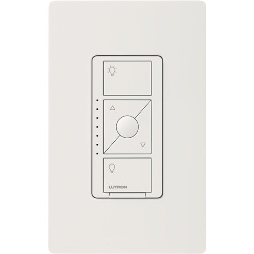 Lutron PD-5NE-LA Caseta Wireless 500W Electronic Low Voltage or Incandesent or Halogen, 400W Magnetic Low Voltage or 250W Dimmable LED Single Pole / Multi Location Dimmer in Light Almond