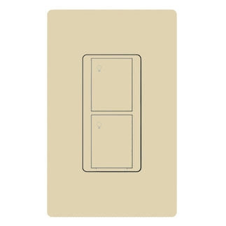 Lutron PD-5S-DV-IV 5A 2-button RF Switch, 5A Lighting/ 3A Fan (1/10 HP Motor, 120 V only), Ivory