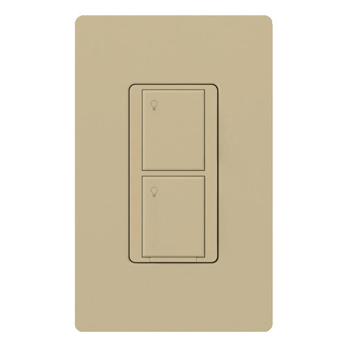 Lutron PD-5WS-DV-IV Caseta Wireless 5A 120-277V 2-button RF Single Pole / Multi Location Switch, Ivory
