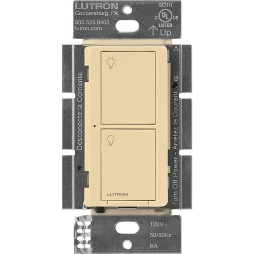 Lutron PD-6ANS-IV Caseta Wireless 720W Incadescent/ Halogen/ ELV, 720VA MLV, 6A LED/ Fluorescent, Neutral-Wire Switch, Ivory