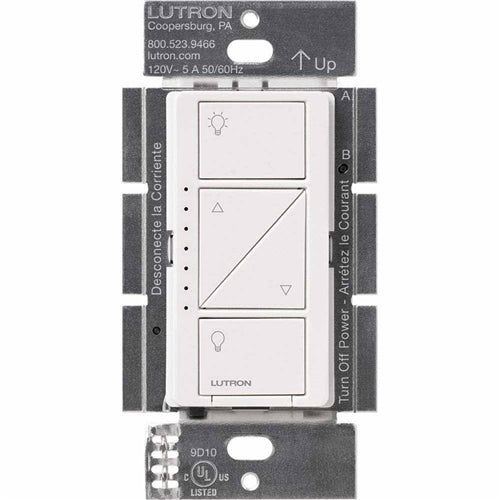 Lutron PD-6WCL-WH Caseta Wireless 600W Incandescent, 150W CFL or LED Single Pole / Multi Location Dimmer in White