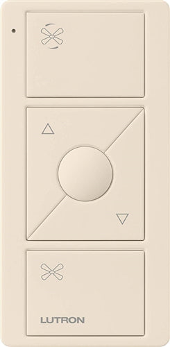 Lutron PJ2-3BRL-GLA-F01 Pico Remote for Caseta Wireless Smart Fan Speed Control in Light Almond