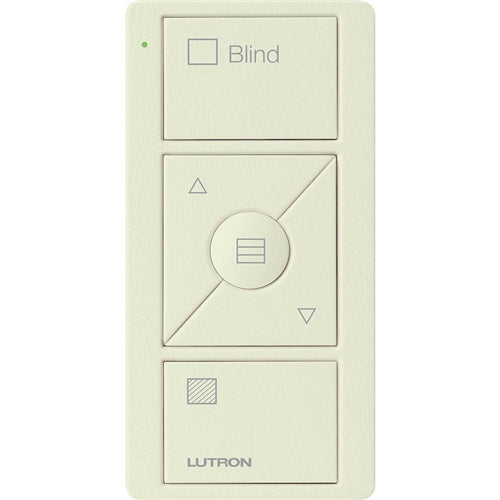 Lutron PJ2-3BRL-TBI-S09 Pico Wireless Control with indicator LED, 434 Mhz, 3-Button with Raise/Lower and Sheer Blind Text Engraving in Biscuit, Satin Color