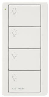 Lutron PJ2-4B-WH-L31P Pico PRO 4-Button Wireless Remote, 3 Scene Control, in White
