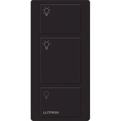 Lutron PX-3B-GBL-I01 Pico Wired Control, 3-Button with Icon Engraving in Black
