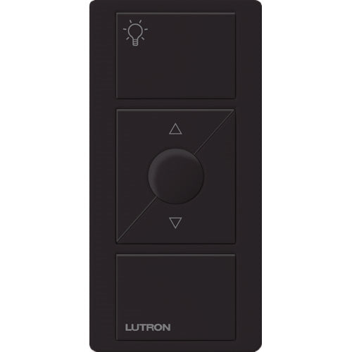 Lutron PX-3BRL-GBL-I01 Pico Wired Control, 3-Button with Raise/Lower and Icon Engraving in Black