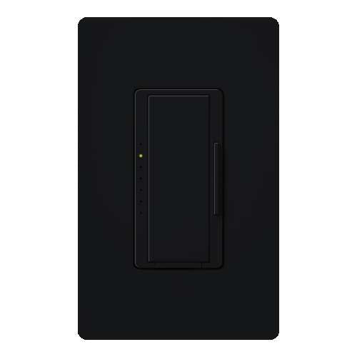 Lutron RRD-6ND-MN RadioRA2 600W Incandescent / Halogen / 600 VA Magnetic Neutral Wire Dimmer, in Midnight