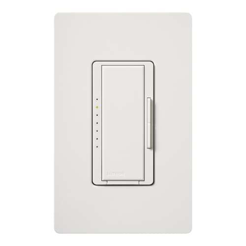 Lutron RRD-6ND-SW RadioRA2 600W Incandescent / Halogen / 600 VA Magnetic Neutral Wire Dimmer, in Snow