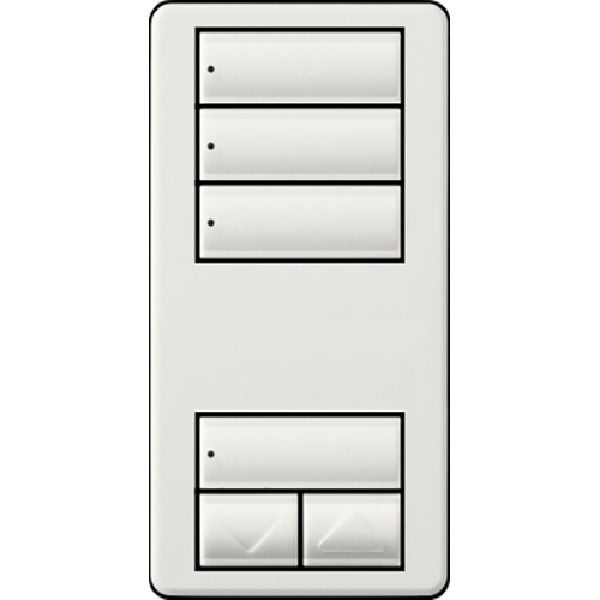 Lutron RRD-W3S-LS RadioRA 2 Wall Mount 3-Button with Raise/Lower Keypad in Limestone
