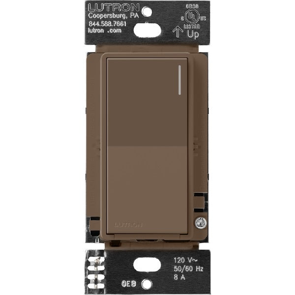 Lutron RRST-8ANS-EP RadioRA 3 Sunnata 8 A Light, 1/4 HP 5.8 A Motor RF Switch in Espresso