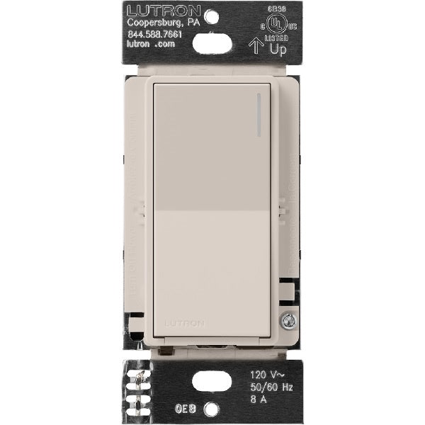 Lutron RRST-8ANS-TP RadioRA 3 Sunnata 8 A Light, 1/4 HP 5.8 A Motor RF Switch in Taupe