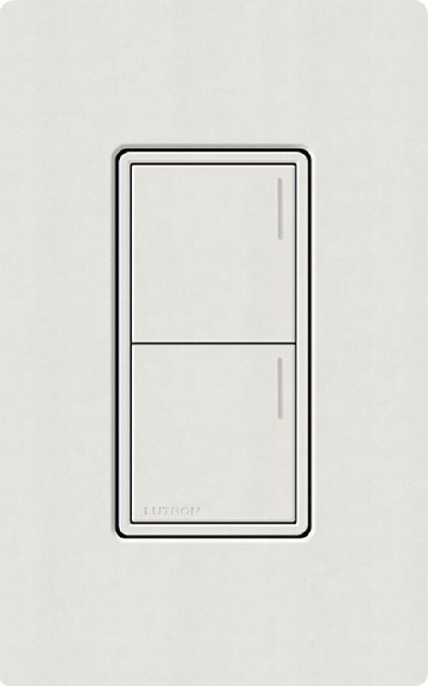 Lutron RRST-HN2B-LG RadioRA 3 Sunnata RF Keypad, 2-Button Hybrid Keypad in Lunar Gray