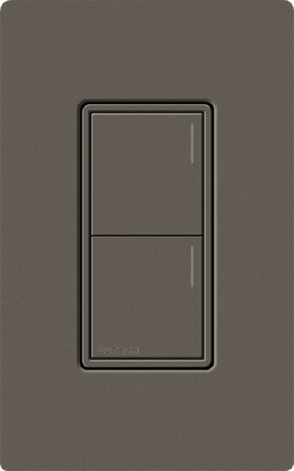 Lutron RRST-HN2B-TF RadioRA 3 Sunnata RF Keypad, 2-Button Hybrid Keypad in Truffle