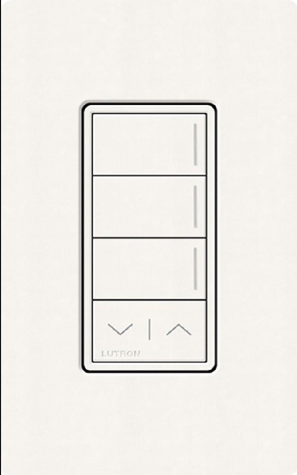 Lutron RRST-HN3RL-BW RadioRA 3 Sunnata RF Keypad, 3-Button with Raise/Lower Hybrid Keypad in Brilliant White