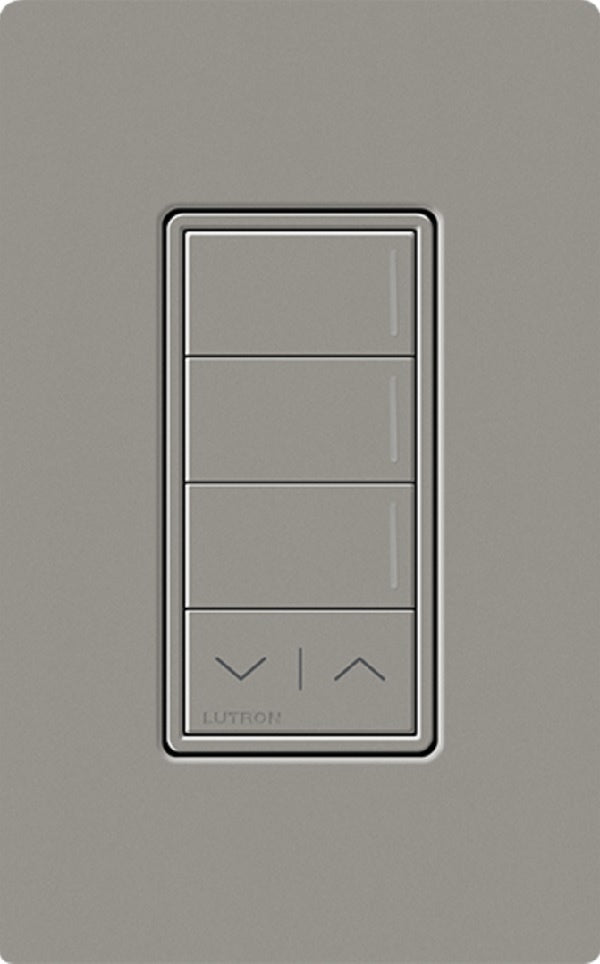 Lutron RRST-HN3RL-CS RadioRA 3 Sunnata RF Keypad, 3-Button with Raise/Lower Hybrid Keypad in Cobblestone