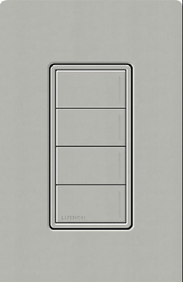 Lutron RRST-HN4B-PB RadioRA 3 Sunnata RF Keypad, 4-Button Hybrid Keypad in Pebble