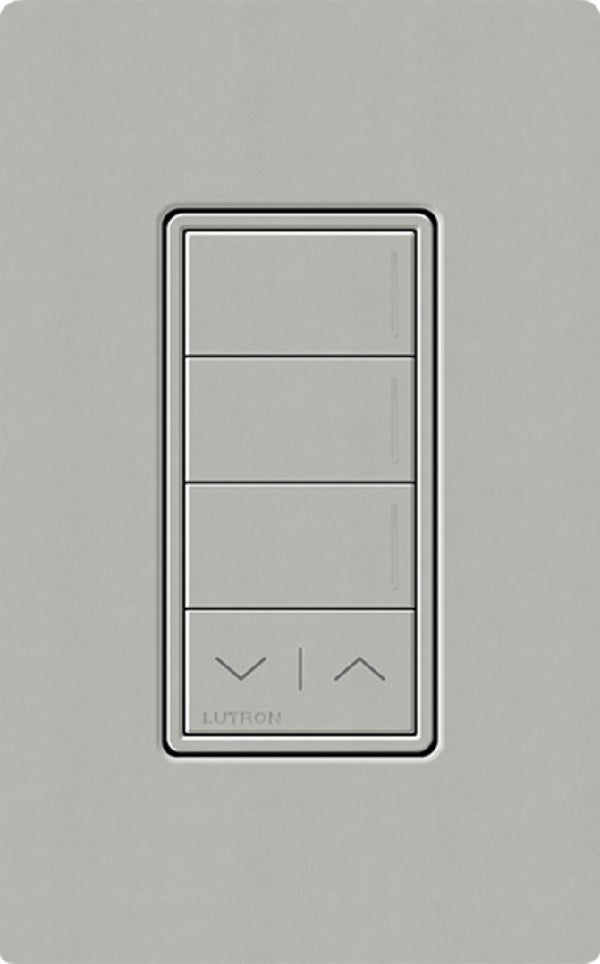 Lutron RRST-W3RL-PB RadioRA 3 Sunnata RF Keypad, 3-Button with Raise/Lower Keypad in Pebble