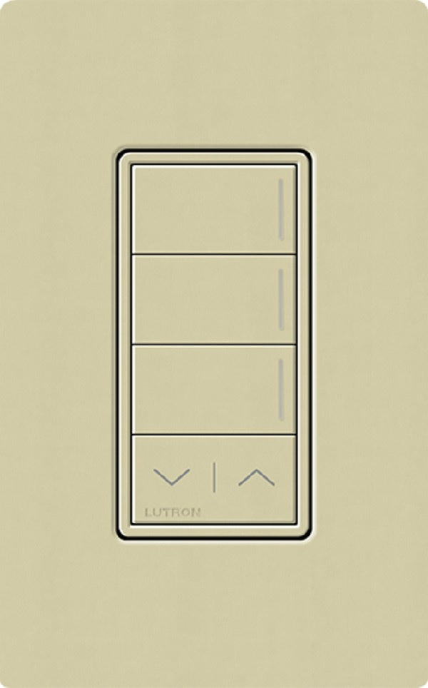 Lutron RRST-W3RL-SA RadioRA 3 Sunnata RF Keypad, 3-Button with Raise/Lower Keypad in Sage