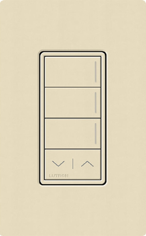Lutron RRST-W3RL-SD RadioRA 3 Sunnata RF Keypad, 3-Button with Raise/Lower Keypad in Sand