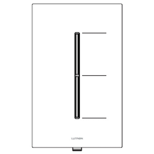 Lutron RRT-GH2B Grafik T 2 buttons Hybrid keypad for Lutron Radio RA2 system in White
