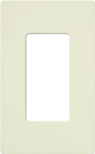 Lutron SC-1-BI Claro Satin Screwless Wallplate 1 Gang in Biscuit