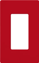 Lutron SC-1-HT Claro Satin Screwless Wallplate 1 Gang in Hot