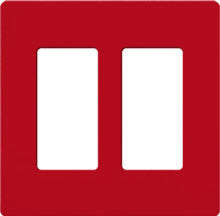 Lutron SC-2-HT Claro Satin Screwless Wallplate 2 Gang in Hot