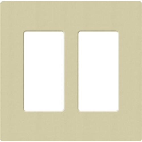 Lutron SC-2-SA Claro Satin Screwless Wallplate 2 Gang in Sage