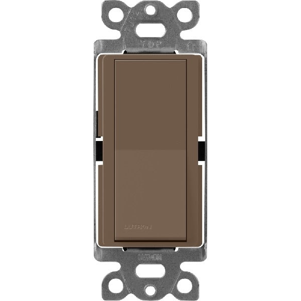 Lutron SC-3PS-EP Claro Satin 15A 3-Way Switch in Espresso
